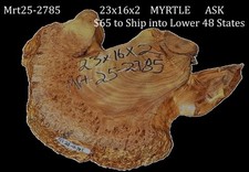 Myrtle Burl Slab Live Edge river table DIY Mrt25-2785
