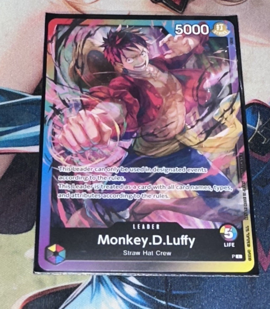 • Monkey.D.Luffy • OP-PR Release Event Leader Promo One Piece TCG NM