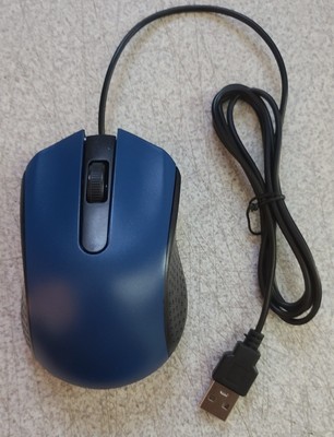 Lot Of 2 Prologic USB Basic Wired Blue & Black Mouse 3 Button 3208974