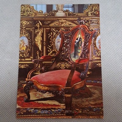 Marquetry Armchair  Postcard Victoria and Albert Museum
