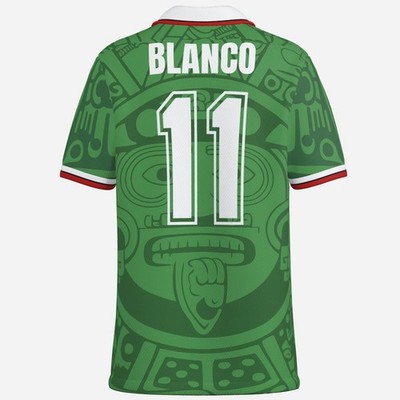 MEXICO - soccer jersey playera Retro shirt, 1998 HOME futbol