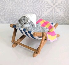 VGC, VERY RARE Me to You Tatty Teddy Figurine - Happy Days. Deck chair 