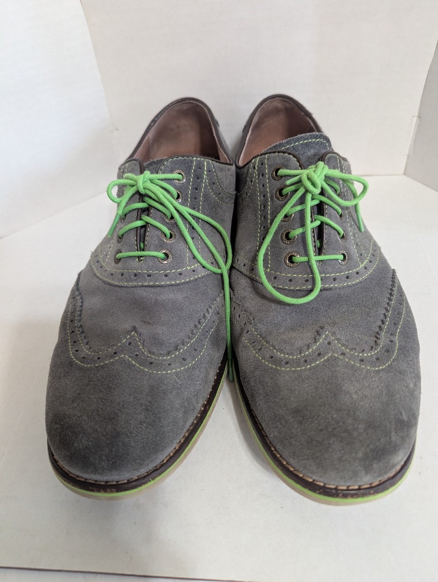 Johnston & Murphy Men\'s 9 Wingtip Oxford Shoes Brown Green Leather Suede Johnston & Murphy Men main image 4