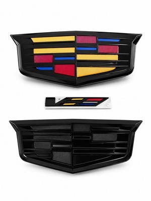 2025-2027 Cadillac Escalade V COLOR EDITION & Black Emblems Front And Rear Set