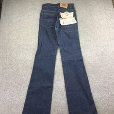 Vintage Levis 517 Jeans Mens 28x36 Blue Dark Wash Slim Saddleman Bootcut USA