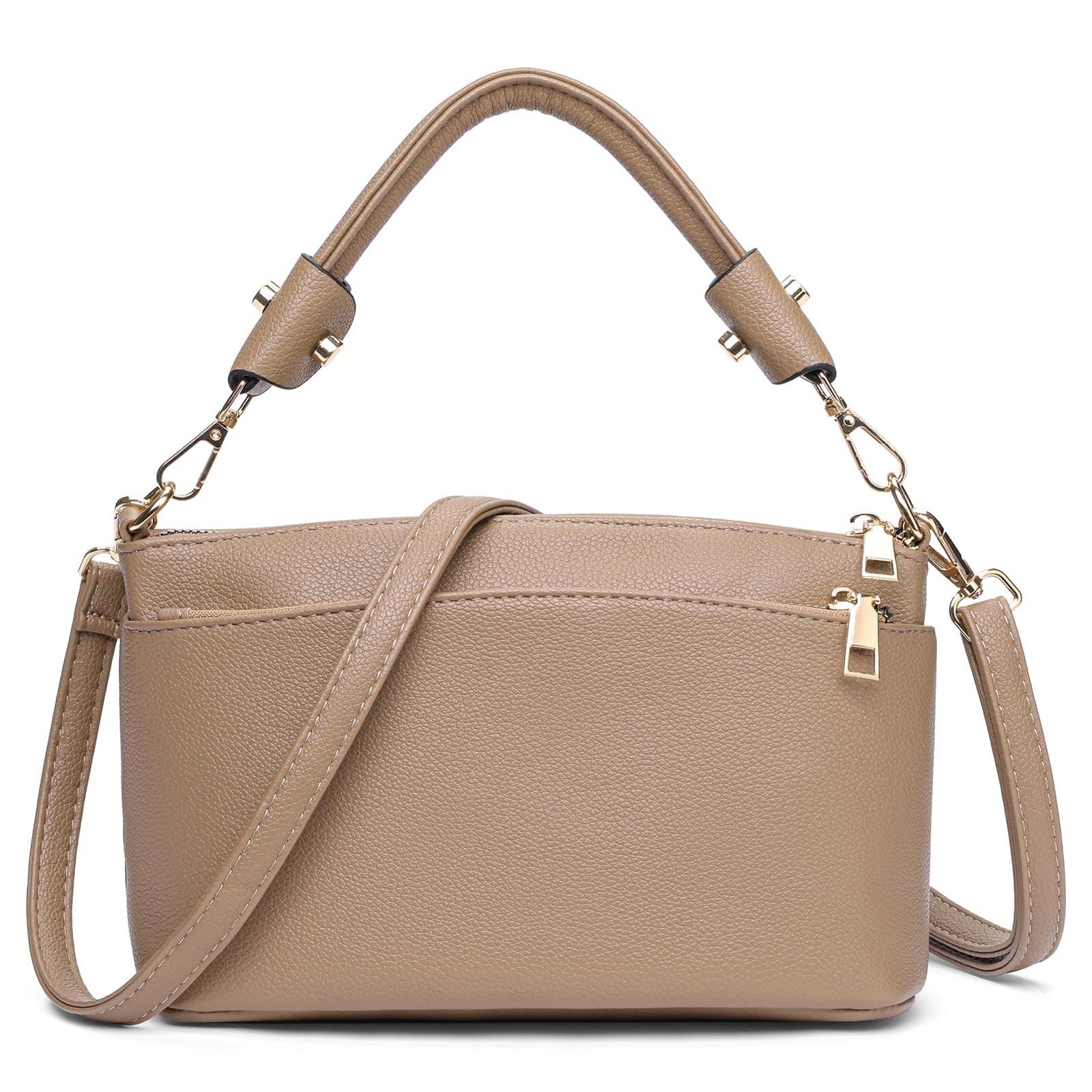Crossbody Bag for Women, Vegan Leather Top Handle Handbags Small Shoulder Purse-image