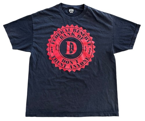Vintage DTA Don’t Trust Anyone Graphic T-Shirt Black 2XL