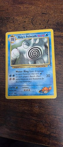 Misty's Poliwrath 31/132 Rare Gym Heroes Pokemon Lightly Played