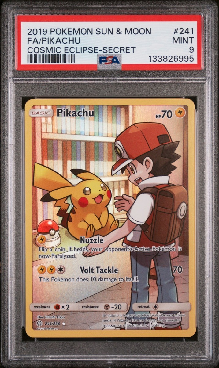 ピカチュウ 2019 サン＆ムーン PSA 9 2019 Pokemon Sun & Moon Cosmic Eclipse #241 FA/Pikachu PSA 9 MINT