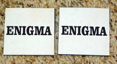 (2) New Glarus Brewery ENIGMA BEER Tap Handle MAGNETS (EX+)