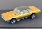 Vintage Hot Wheels Redline 1968 BRIGHT Gold Custom T-Bird US - White Int, SWEET!