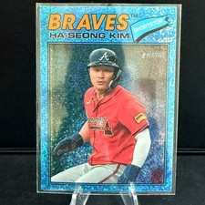 2026 Topps Heritage - Ha-Seong Kim #125 Chrome Light Blue Sparkle Refractor