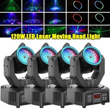 1-4pcs LED Laser Moving Head Light Dot Pattern Beam Stage Lighting DJ Disco DMX