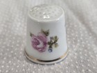 Vintage Porcelain Thimble Parbus W. Germany Floral Thumb size — photo 3