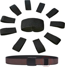 Elastic Belt Keepers Strap Organizers, 10 Pcs, 1.5"-2" Wide  Web Belt Loop