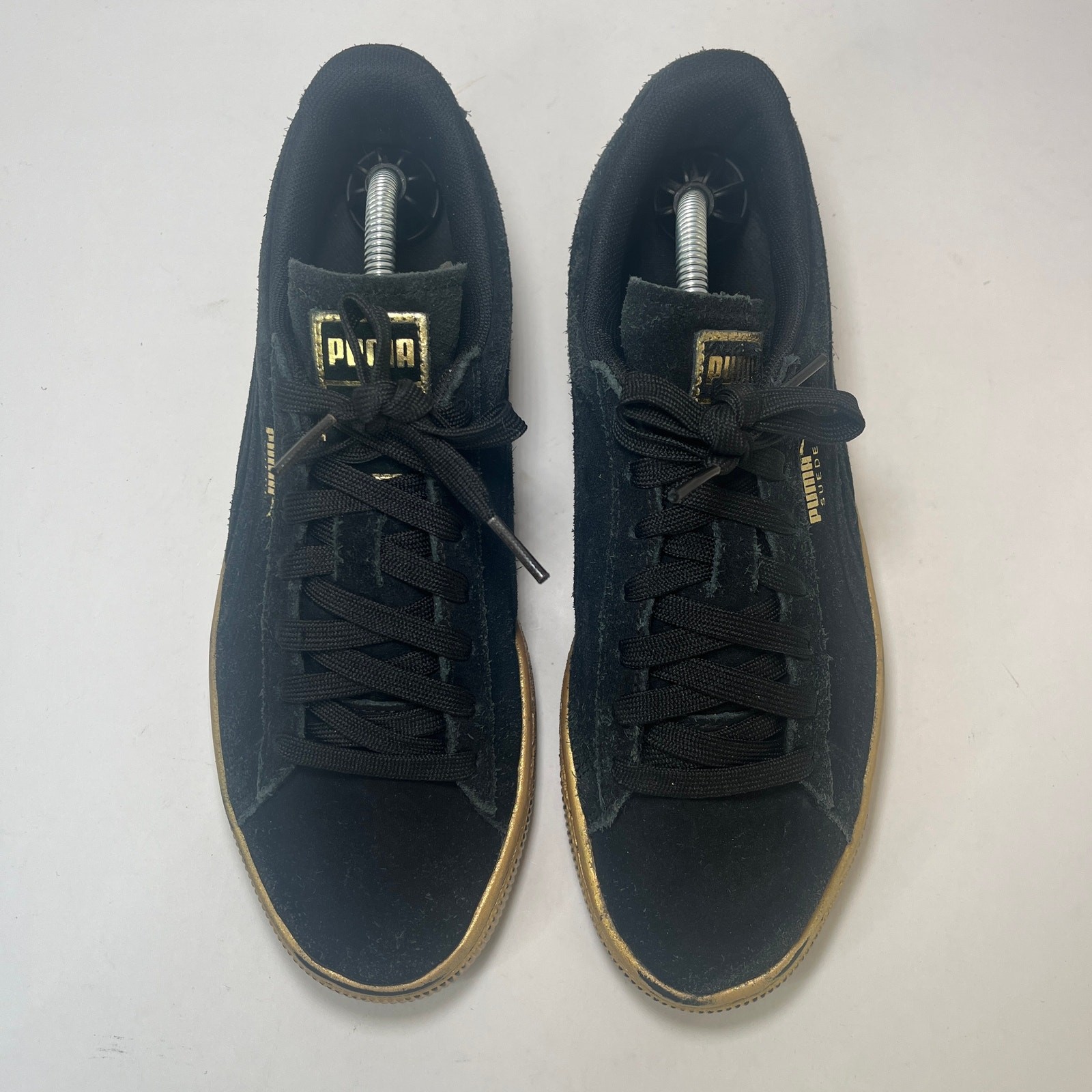 SAOLA Scarpe sneakers PUMA bambino suola gomma scamosciata plateau nere taglia 6 5C