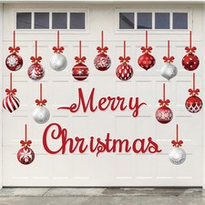 36 Pcs Christmas Garage Door Magnets Decorations Xmas Ball Garage Door Decora...