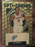 2024-25 Panini Donruss Optic Opti-Graphs OG Anunoby Superfractor Auto 1/1 Knicks