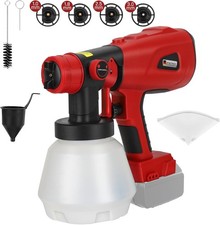 Paint Sprayer for Milwaukee 18V Battery, HVLP Spray Paint Gun with Brushless Mot