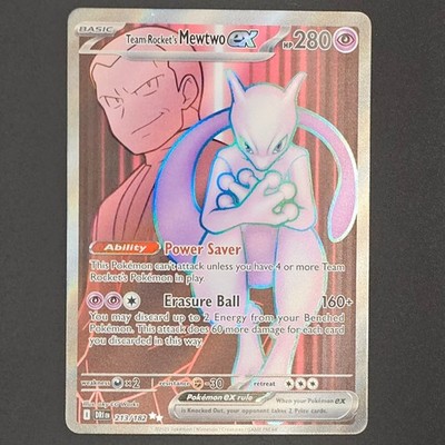 Team Rocket's Mewtwo EX 213/182 Ultra Rare NM Destined Rivals