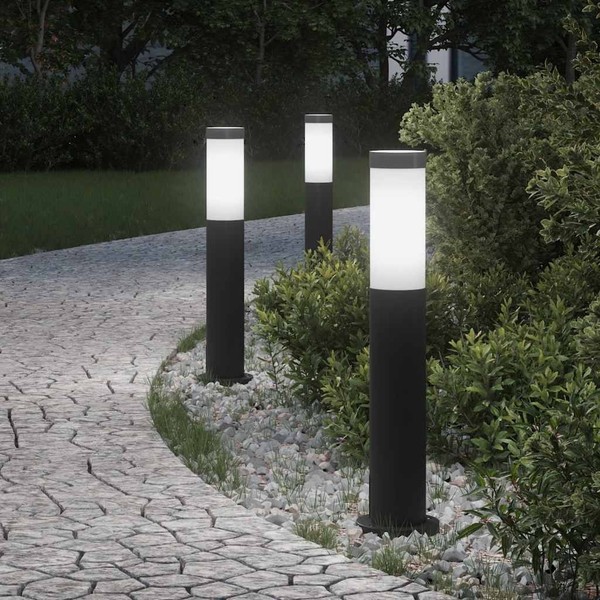 Pollerleuchten 3Er 50 Cm Edelstahl IP44 Pollerleuchte Pollerleuchten Stehlampe V-image