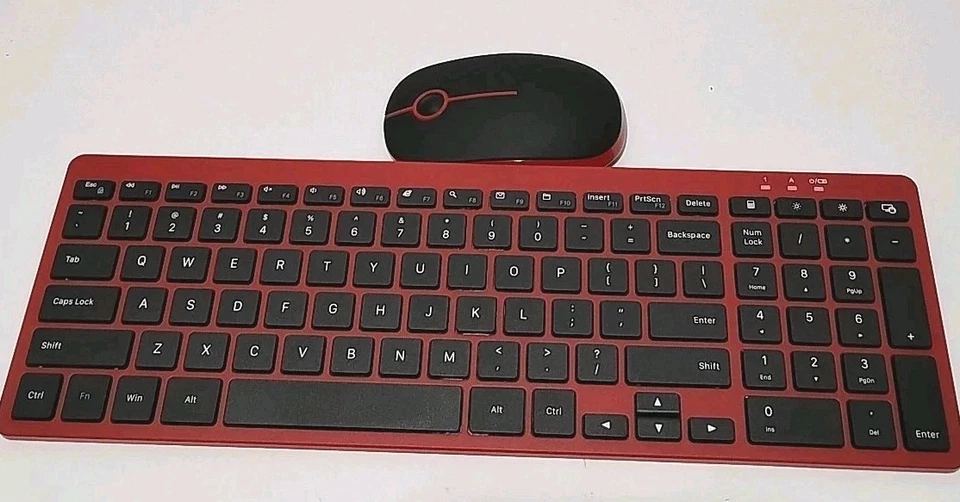 SlimJelly Comb Wireless Keyboard and Mouse Combo 2.4G (Red With Chip New In Box - Image 3 of 4