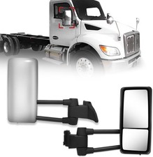 Right Door Mirror For Kenworth T480 Passenger Side Heated Chrome Semi Truck