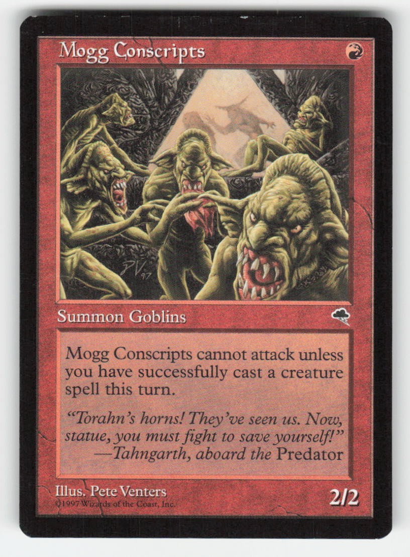1997 Mogg Conscripts Tempest 189 MTG