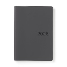 MUJI Planner 2026 Monthly/Weekly, Starting December 2025, B6, Dark Gray