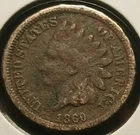 1860 Indian Head Cent #3 Good Detail Round Bust