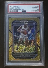 2022 Prizm - Jalen Duren - Gold Shimmer - FOTL - 1/10 - POP 1