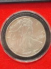 1998 American Eagle Silver Dollar with Edge Toning .999 1oz ~ ready for display