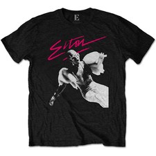 Elton John Pink Brush con licencia Camiseta hombre