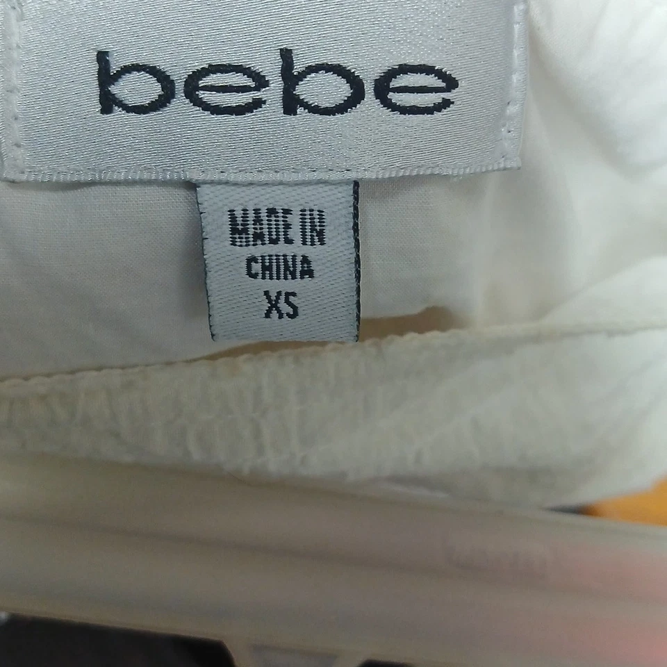 Minifalda Bebe blanca de punto de algodón talla XS Foto 4 de 4