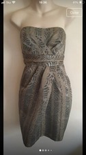 SIZE 10 WAREHOUSE Vintage Strapless Party Dress