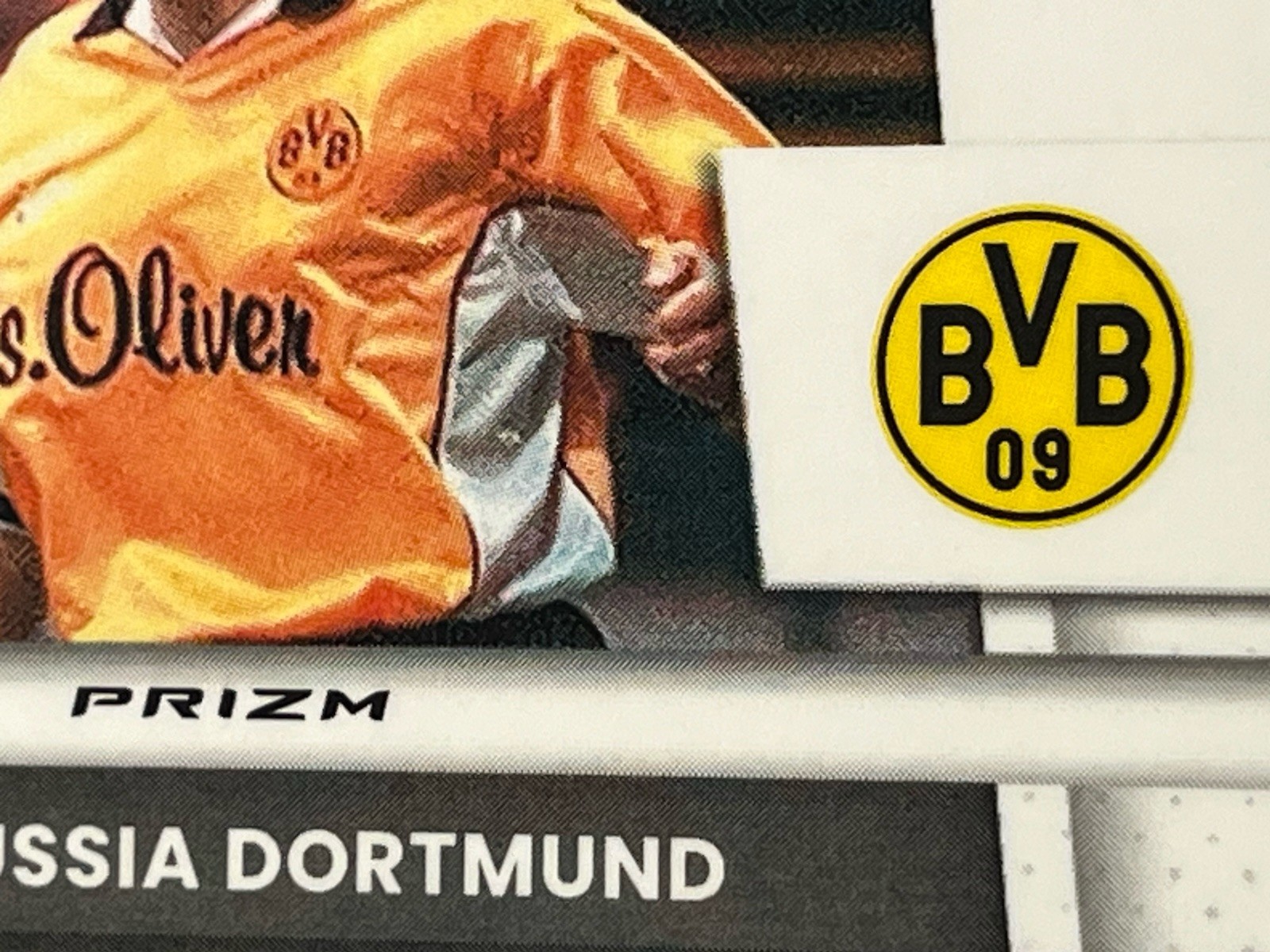 2025 Panini Prizm Club World Cup Andreas Moller GREEN Auto #/5 Borussia Dortmund view 3