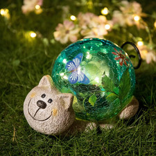 Garden Statues - Solar Lights Garden Decorations Solar Sculptures Lawn Cat Or...