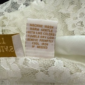 Victoria Secret Vintage Gold Label Lace with Satin collar Top Size Medium