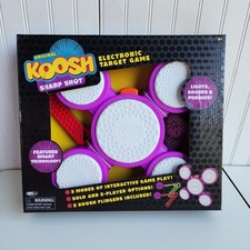 New Original Koosh Sharp Shot Electronic Game Target 2 Shooters Koosh Flingers