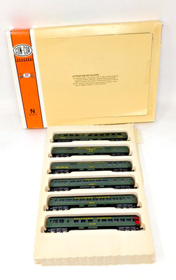 CON-COR N SCALE 570007 PASSENGER CAR HEAVYWEIGHT 6 CAR SET SOUTHERN PACIFIC RARE