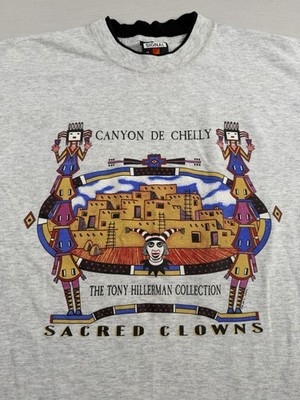Vtg Sacred Clowns The Tony Hillerman Shirt Single Stitch Navajo 90s USA Made M