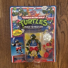 Teenage Mutant Ninja Turtles Track N Field Leo SEALED 1992 Playmates