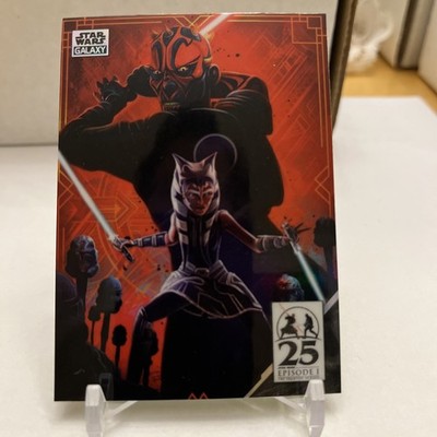 2024 Topps Star Wars Chrome Galaxy Art of Darth Maul The Dark Duel #AM-13