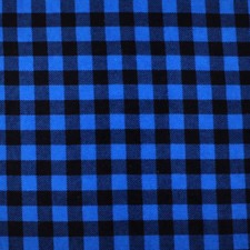 Pillowcase - Black Blue Plaid Flannel