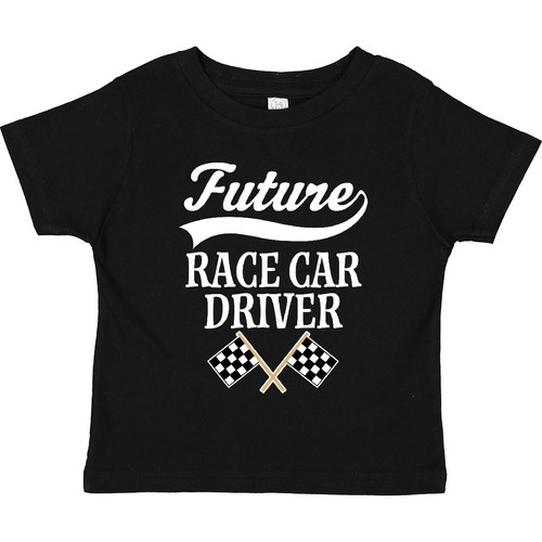 Inktastic Future Race Car Driver Racing Niño Pequeño Camiseta Corredor Lindo Niños Bebé
