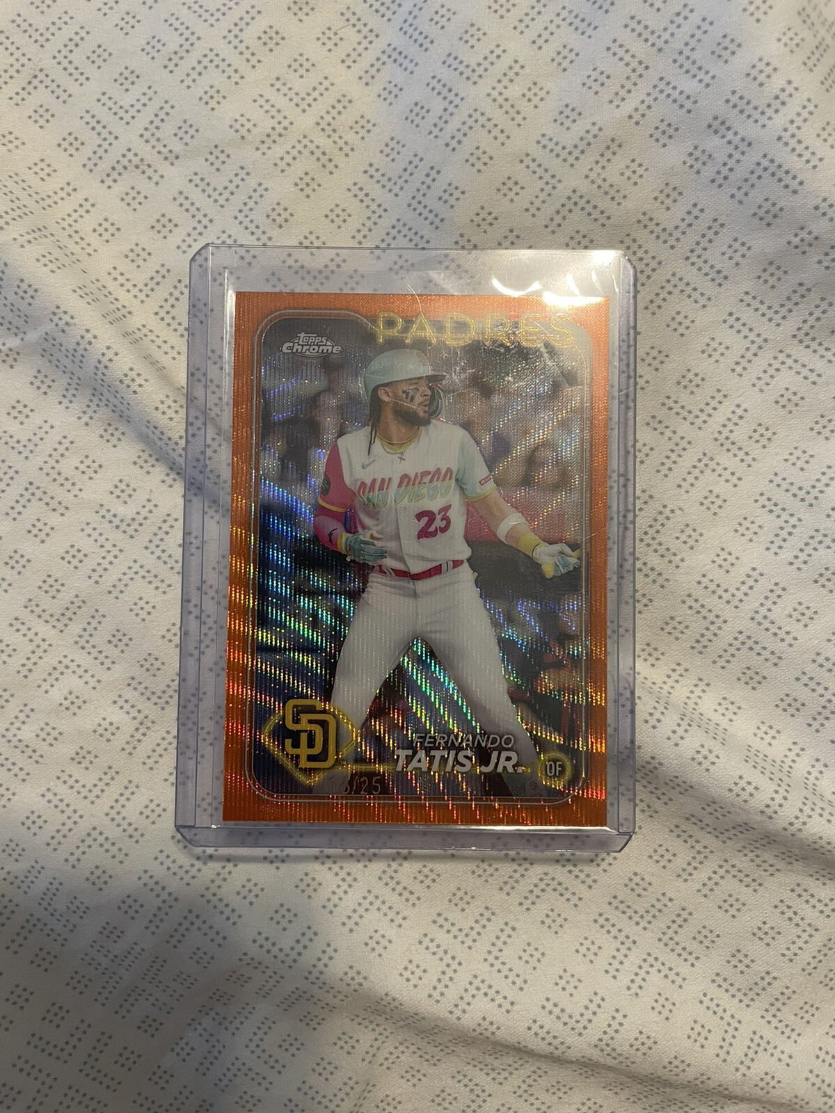 2024 Topps Chrome Fernando Tatis Orange Wave Refractor /25