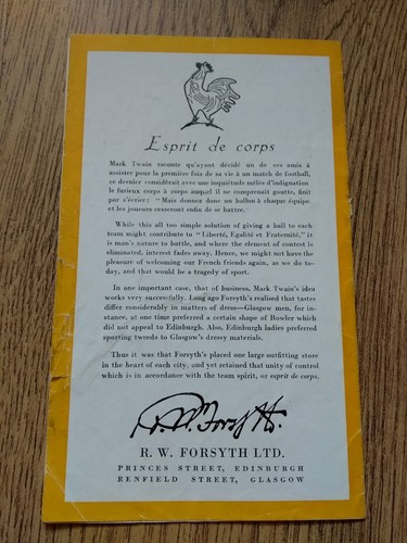 Scotland v France Rugby Programmes 1948 - 2012 - Picture 16 of 66