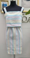 OLIVER BONAS  Pure Linen Rainbow Multi Sun & Summer Dress Sizes 6 to 18