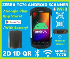 Zebra TC70 Wireless Android Barcode Scanner 2D/1D/QR, Google Play, TC700H!🔥⭐