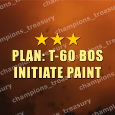 FALLOUT 76 [PC] PLAN: T-60 BOS INITIATE PAINT POWER ARMOR PAINT PLAN